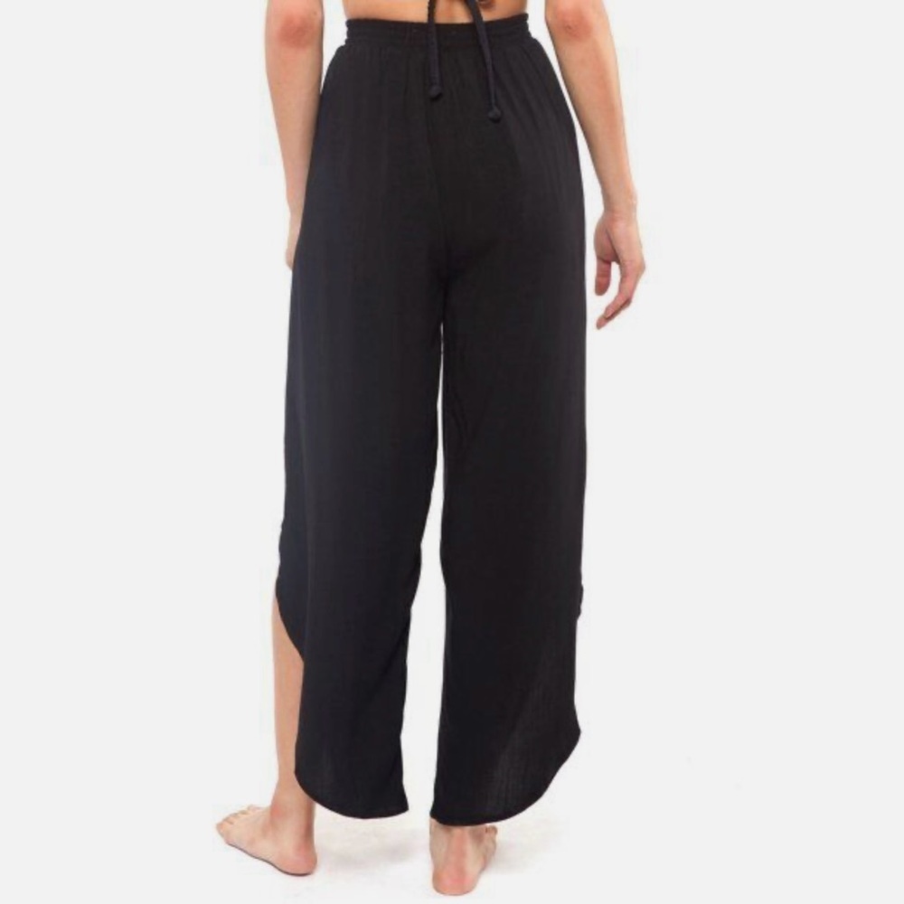 JESSICA SIMPSON | ✨NEW✨ Tie Waist Cover Up Beach Swim Pants in Black - Picture 2 of 3